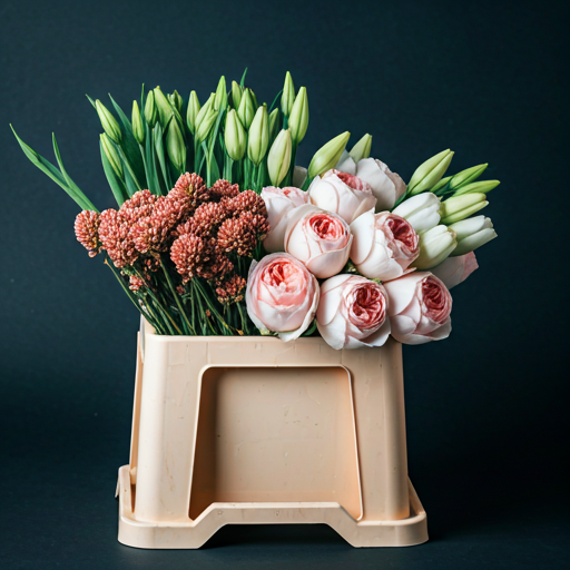 Fresh flowers ready for transport